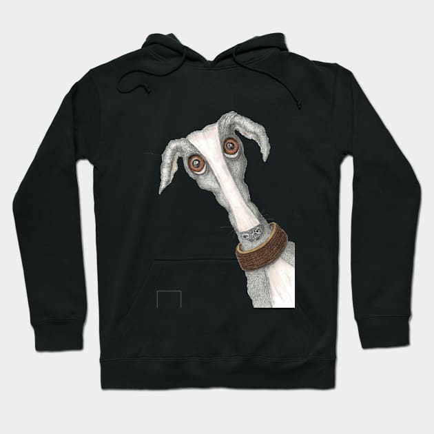 GREYHOUND Hoodie by haresandcritters